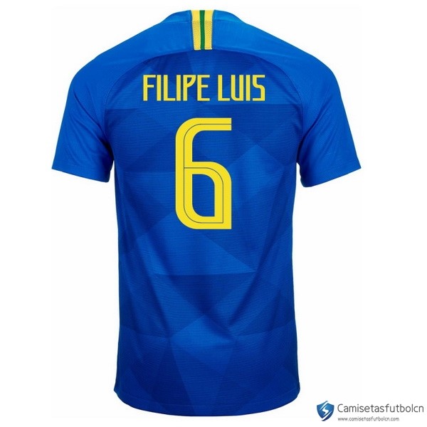 Camiseta Seleccion Brasil Segunda equipo Filipeluis 2018 Azul